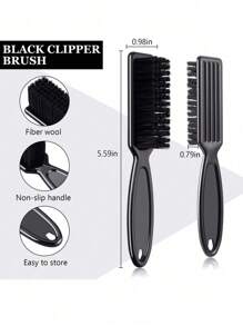 4PCS Professional Barber Hair Cutting Tool Set – Includes Clipper Cleaning Brush, Heat-Resistant Styling Comb, Nylon Bristle Beard Brush And Haircut Accessories – Ideal Grooming Kit For Men's Beard Care, Hair Trimming, And Salon Hair Styling, Slick Back Brush, Barber Accessories, Hair Dryer, Hair, Barber, Hair Tools, Hair Products,Hair Dryer,Hair, Accessories, Hair Products, Hair Tools, Hair Stuff, Hair Care, Curly Hair Brush, Barber, Barber Accessories, Hairdressing Equipment