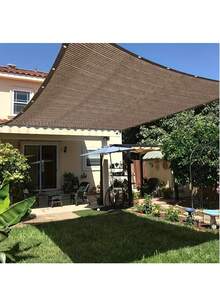 Red de sombreo para exteriores - Marrón, protección UV, toldo para viajes, picnics y piscinas - Múltiples tamaños disponibles