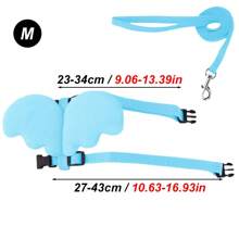 2 Stücke Engelsflügel Geschirr und Leine Set, einziehbare verstellbare Leine Brustgeschirr geeignet für kleine Haustiere