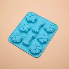 Silicone Molds With Puppy Dog Paw And Bone Shaped Reusable Non-Stick Ice Cube Trays & Flexible Candy Chocolate Molds For Homemade Dog Treats, Pudding, Jelly & Baking Biscuits - Multicolor - View 9