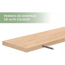 Estante Flotante Moderno Material de Melamina 15x30 (Nuevo Nogal) - Roble Mérida - Ver 5