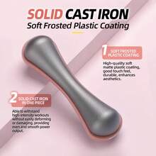 DDCAQIOUA 6 公斤（3 公斤*2）1 对女士多功能哑铃套装，非常适合家庭和健身房锻炼、手臂训练和瑜伽，骨形铁哑铃 - 水藍色 - 查看 6