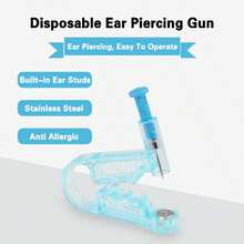 2/6/12PCS Disposable Ear Piercing Gun With Built-In White Diamond Stud Earrings-Self Ear Piercing Tools Set