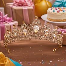 1 Peça Coroa de Rainha e Tiaras, Coroa de Princesa para Mulheres e Meninas, Tiara de Cristal para Noiva Princesa para Casamento e Festa