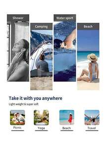 1 Stück individuell gestaltbares Strandtuch mit modernem Schriftdesign - Aus superweichem Polyestermaterial, rechteckiges gewebtes Design, personalisierter Textkunst-Handtuch, geeignet für Pool, Spa, Sommerreisen, unverzichtbares Reiseutensil, Strandaccessoire, vielseitig einsetzbar, dekorativ, wiederverwendbar, elegant und modisch, intensive Farben, moderner Stil, individuell gestaltbar, personalisiert, einzigartig, ideales Geschenk für Ihn oder Sie, passend für Freund, Vater, Freundin - Verschiedenfarbig - Übersicht 8