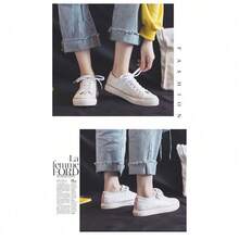 Lace Up Retro Low Cut Casual Canvas Shoes, Versatile Flat Bottom Lightweight Walking Shoes