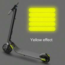 84毫米 X 15毫米 警告反光贴纸 适用于 Ninebot ES1 ES2 ES3 ES4 电动滑板车、装饰配件