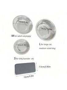 Large Capacity Pet Bowl, Stainless Steel Anti-Spill Cat Dog Food Bowl, For Medium/Large Pets, Anti-Slip Anti-Bite, Easy To Clean (Note: The Product May Have Minor Scratches Due To Friction During Transportation, Which Is A Normal Phenomenon And Does Not Affect The Normal Use And Function Of The Product. We Are Always Committed To Providing High-Quality Products, Thank You For Your Understanding And Support!)