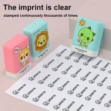 Custom Name Stamp, Label Stamp, Fabric Stamp, Name Stamp, Waterproof Stamp, Perfect For Summer Camps And After-School Activities, /Non-Fading.,Art Activities For Children