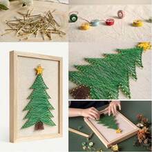 DIY String Art Kit mit Zubehör und Rahmen für Kinder Studenten Erwachsene Anfänger Haus Wanddekorationen einzigartiges Geschenk