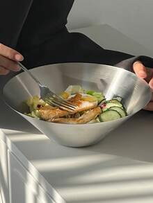 1 件高端不锈钢 Ins 风格麦片/沙拉/酸奶碗 - 彩色 - 查看 3