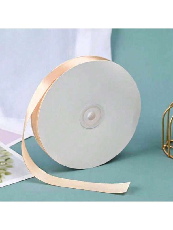 Fitas de cetim de seda, embrulho de presente, decoração, caixa de presente, fitas, faça você mesmo, suprimentos artesanais, fita champanhe dourada