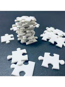 5 套 A4-120 片/A3-200 片空白拼图套装 DIY 升华拼图，生日、节日、手工工艺品中送给家人的有意义的创意拼图礼物 - 彩色 - 查看 6