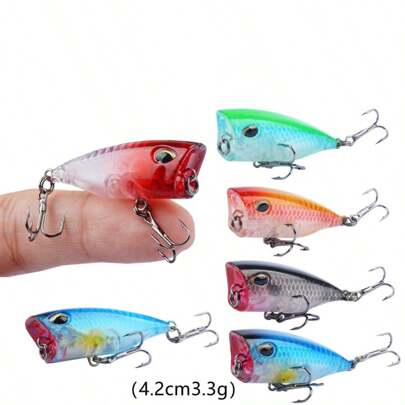 Micro Buzzbait Lure For Surface Fishing, Mini Chatter Bait Popping Noise Lure For Stream Trout Bass Crappie Fishing