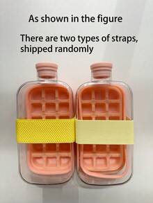 Vaso sencillo de agua con hielo y pajita: sin necesidad de compartir cubitos de hielo con otros, presiona para retirar los cubitos de hielo, higiénico y saludable, apto para usar en casa o la piscina. Puede hacerte disfrutar mejor de las bebidas congeladas de verano. Molde de hielo para el hogar. - Multicolor - Ver 12