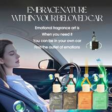 FORMBO 1 Bottle/8ml FORMBO 8ml Tea Fragrance Lasting Aroma Diffuser, Natural Tea Scent For Air Purifying, Hanging Cord For Car, Suitable For Wardrobe, Study, Bathroom, AC, Office, Car, Gift