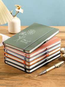 Customized Minimalist Notebook, Personalized Pattern Notebook, Multi-Color Options, With Bookmark Strap And Cover Strap, Customize Text And Name, Suitable For Business, Great Gift For Students At Back To School Or Graduation Season,Multi-Functional,Ornamental,Reusable,Modern,Colorful,Cute,Vintage,Cartoon,Kawaii,Custom,Personalized,Unique,Customized,Workers,Clients,Students,For Business/Work/Office,For School,School Supplies,Back To School,For Office,For School,For Classroom,For Teacher Gifts,For University,For Colleague,For Dorm Rooms,For Teacher,For Boys And Girls,For Teenagers,Junior High School Students,Middle School Students,High School Senior High School Students,College Students,University Students,Freshman,Sophomore,Underclassmen,Desert Fall Cozy,Office Decor,Festive Calendar - Multicolor - View 2