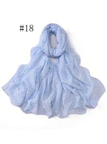 1 Piece Fashion Style Women Scarf Wrap Leaf Bronzing Shawls Headband Fantastic Crinkle Viscose Hijab