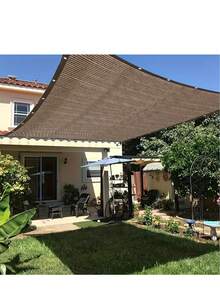 Red de sombreo para exteriores - Marrón, protección UV, toldo para viajes, picnics y piscinas - Múltiples tamaños disponibles