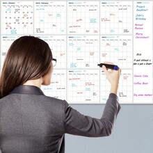 干擦挂历 12 个月年度计划表、返校日、学校用品