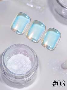 Polarized Glitter Nail Powder, Y2K Mirror Magic Powder, Fairy Aurora Moonlight Powder/Glitter, Summer Nail Art, Suitable For Women And Girls At Home, Work, Outdoor Travel, Gift Giving, Family DIY Nail Salon, Special Gift - Multicolor - View 4