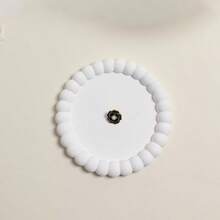 [1pc Jewelry Display Tray] 1pc Plaster Jewelry Display Tray, Jewelry Tray, Exquisite White Ring Earrings Tray, Dressing Table Decoration Display Tray, Jewelry Display Decoration Photo Props, Jewelry Trays