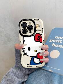 Süße Katzen-Handgelenkband Handyhülle kompatibel mit iPhone 16 Pro Max, iPhone 15 Pro, iPhone 14 für Frauen