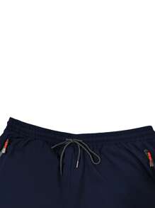 Plus Size Men's Fashionable Printed Athletic Shorts, Suitable For Running, Fitness, Home, Outdoor Leisure