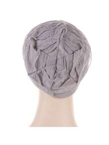 1pc Daily Life Casual Headscarf, Versatile Headwrap & Scrunchie - Burgundy - View 9