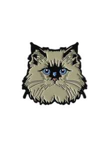 1pc Cute Pet Badge - Adorable Dog & Cat Head Design - Playful Animal Pin For Pet Lovers & Veterinary Students - Multicolor - View 17
