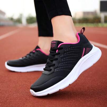 Women's Outdoor Casual Sports Shoes, Running Shoes, Leather Low-Top Versatile Comfortable Shoes, All Season