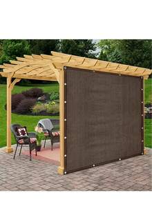 Red de sombreo para exteriores - Marrón, protección UV, toldo para viajes, picnics y piscinas - Múltiples tamaños disponibles