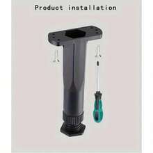 4 件床支撑腿，可调节高度床架中心支撑腿，床架腿更换，家具床架支撑