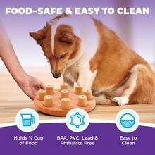 Outward Hound By Nina Ottosson Dog Smart Treat Puzzle Enrichment Toy, Level 1 Beginner, Orange - Dog Smart Composite (Orange) - 查看 5