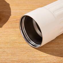 1pc 15.2oz/450ml Coffee Insulation Cup With Rope Cup 450ML Stainless Steel Accompanying Cup Portable Smart Coffee Cup Back To School