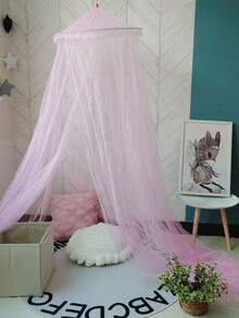 1pc Soft Foldable Baby Bed Net With Hanging Hook, Kids Mosquito Net With Canopy, Baby Room Decoration Mesh Net - Multicolor - View 5