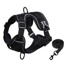 Arnés de paseo para gatos con tela suave con motivo de gatos, arnés ajustable para gatos con tiras reflectantes, chaleco transpirable para gatos para pasear al aire libre