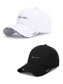 1pc/2pcs Unisex Baseball Cap, Casual Letter Print Snapback Hat, Suitable For Daily Use, Outdoor Travel, Hiking, Skiing - Multicolor - View 13