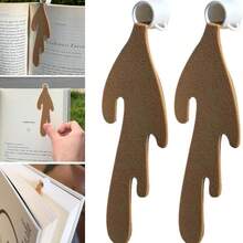 1pc Spilled Coffee Bookmar -Creative Coffee Cup Bookmark With Leather Decoration Spilled Coffee Bookmark - Multicolor - View 2