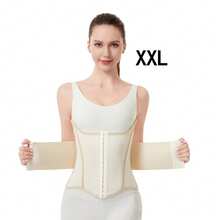 1pc Unisex High Waist Latch Slimming Belt, Double Pressure, Breathable, 7-Rib Support Waist Cincher Gym Accessories - Beige - View 14