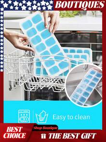 Ice Cube Trays 4 Pack, Silicone With Removable Lid, Easy-Release Flexible 14-Cube Trays, Stackable Covers For Cocktail, Freezer, Ice Cube Tray, Ice Cube Trays For Freezer, Ice Trays For Freezer, Ice Trays, Ice Cube Tray With Lid, Silicone Ice Cube Trays With Lid, Ice Cube, Ice Cube Tray Silicone, Ice Tray With Lid, Ice Cube Trays For Freezer With Lid, Silicone Ice Tray, Icecube Trays For Freezer, Ice Trays For Freezer Silicone, Silicone Ice Trays, Ice Tray Silicone, Silicone Ice Cube Trays, Cubos De Hielo, Para Hacer Hielo Cubos, Ice Cubes Trays, Silicone Ice Trays For Freezer, Molde Para Hielo, Ice Cube Trays Silicone, Ice Trays With Lids, Easy Ice Cube Trays - 4pcs Blue - 查看 6
