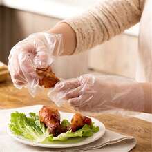 70/500pcs Plastic Gloves, Suitable For Cooking, Meal Prep, Kitchen Use, Barbecue, Cleaning, Restaurant Service And Crafts - Multicolor - View 9