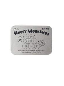 12pcs/Box Creativity Facial Shape Pattern Vintage Wooden Stamps, Better Express People's Feelings, Used For Notebook Scrapbook Decoration, Exquisite Wooden Handicraft - Brown - View 14