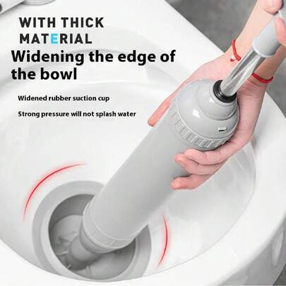 NetHong Toilet Plunger Stainless Toilet Clog Remov High Pressure Toilet Unblock A Shot~Toilet Unblocker, New Plunger Toilet Unblocker, Toilet Plunger, Drain Clog Remover Plumbing Tool,Toilet Plungers For Unblocking Bathtub, Shower, Floor,Drain And Pipe Clog