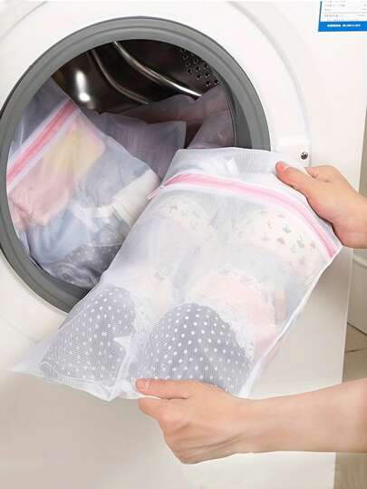 1/3/4 Piezas Bolsas de lavado para clasificar la ropa, Bolsas de malla para lavar, Bolsas de viaje con cremallera premium para almacenamiento, Bolsas de protección para lavar ropa, camisas, sujetadores, calcetines, medias y ropa interior