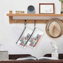 Bolso con cremallera de malla estilo carpeta, 12 piezas de estuches de lápices transparentes de plástico, billeteras, carpetas, bolsas de almacenamiento impermeables para útiles escolares, facturas, cosméticos, papelería y accesorios de viaje, negro, estuche para lápices, bolsa escolar