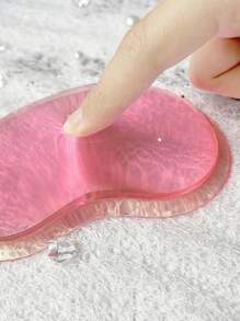 1pc Silicone Gel Wrist Rest Heart-Shaped Translucence Ergonomic Mouse Pad Cool Hand Pillow Mat For Office Computer Laptop, School, Home Supplies School Supplies, Back To School