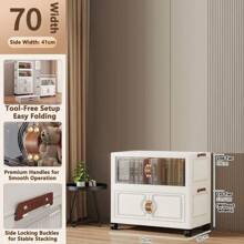 5/4/3/2/1 Tier Storage Cabinet Folding Storage Box, Home Living Room Toy Cabinet, Storage Rack, Snack Cabinet, No Assembly Required, Kitchen Storage Cabinet