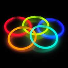50pcs/100pcs Glow Sticks, Bracelets, Necklaces, Luminous Party Favors For Easter, Christmas, Halloween, Football Matches, Concerts