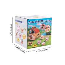 蒙特梭利农场谷仓主题婴儿玩具，适合 6-12 个月婴儿，配有 6 件毛绒动物摇铃，适合幼儿感官发育玩具礼物